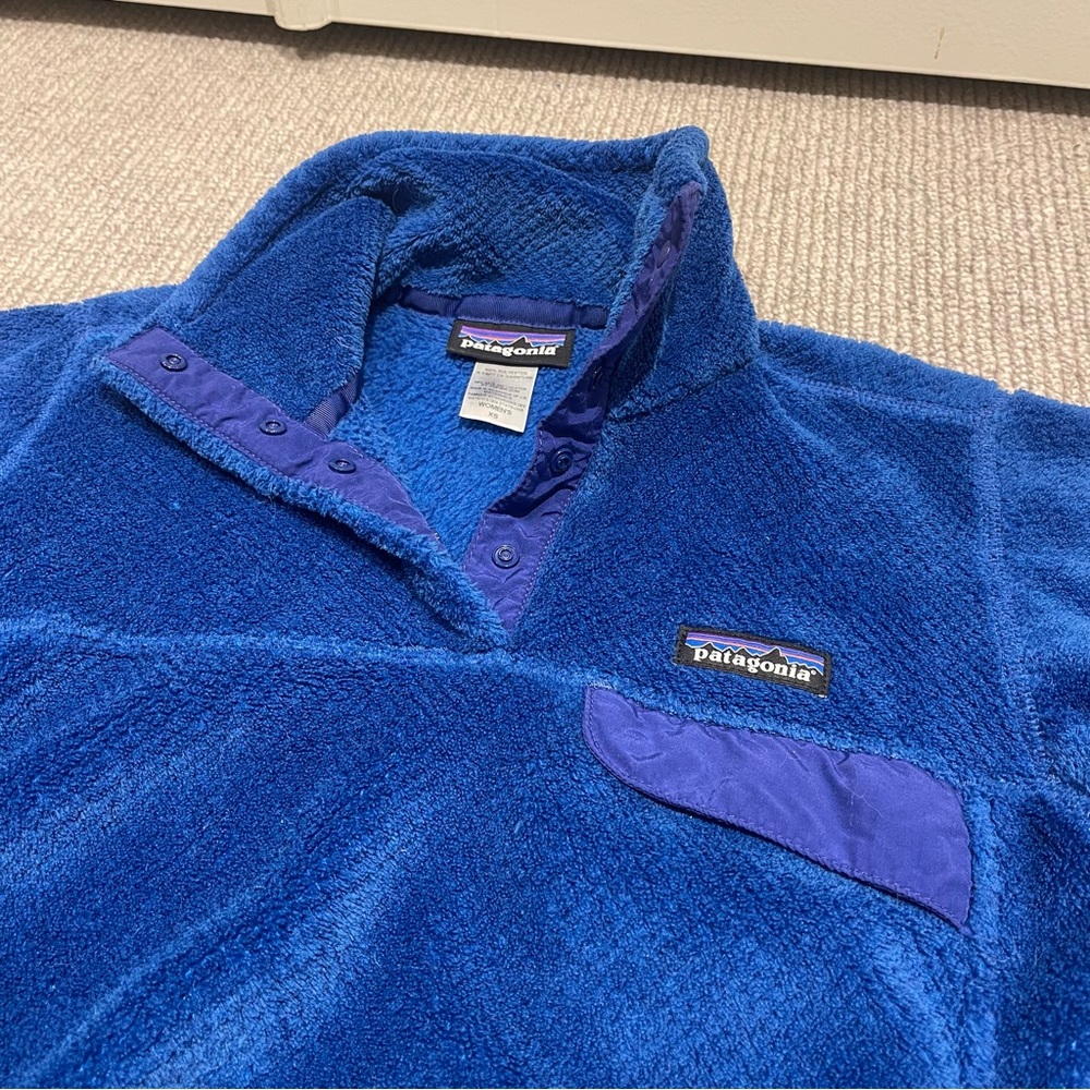Patagonia Women’s Re-Tool Snap-T Fleece Pullover in Andes Blue (XS) - Picture 6 of 7